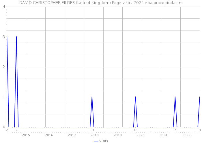 DAVID CHRISTOPHER FILDES (United Kingdom) Page visits 2024 