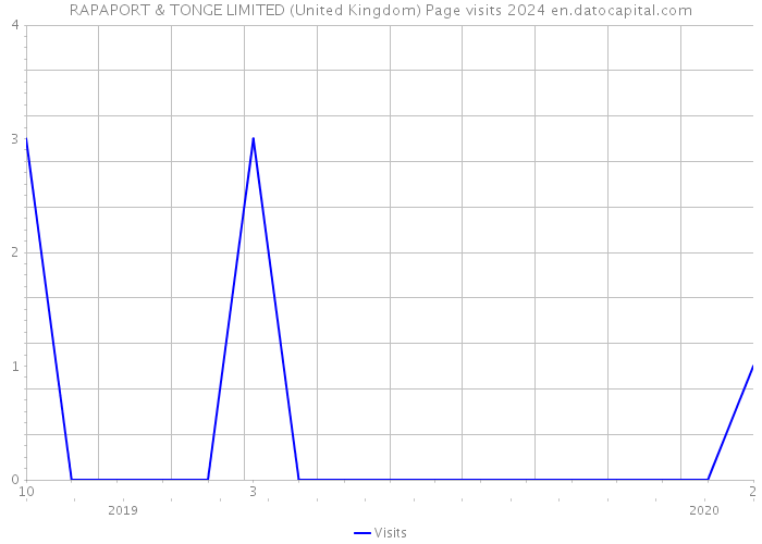RAPAPORT & TONGE LIMITED (United Kingdom) Page visits 2024 