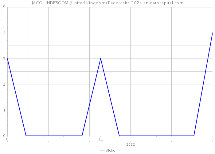 JACO LINDEBOOM (United Kingdom) Page visits 2024 