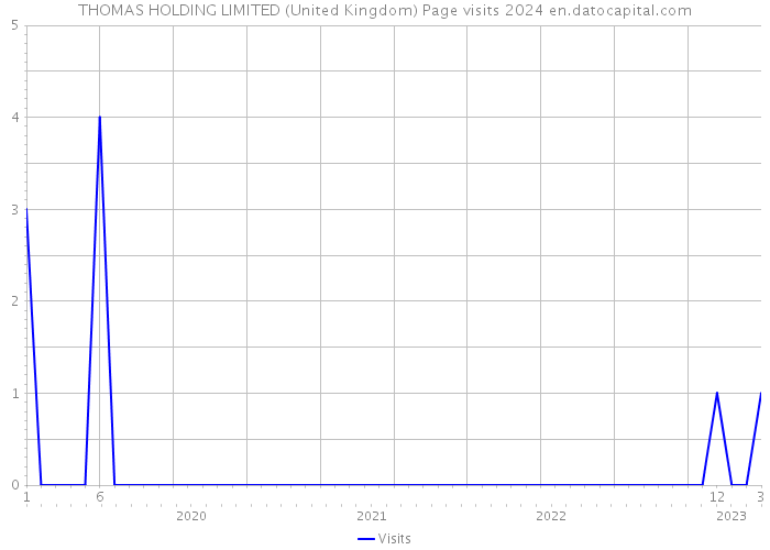 THOMAS HOLDING LIMITED (United Kingdom) Page visits 2024 