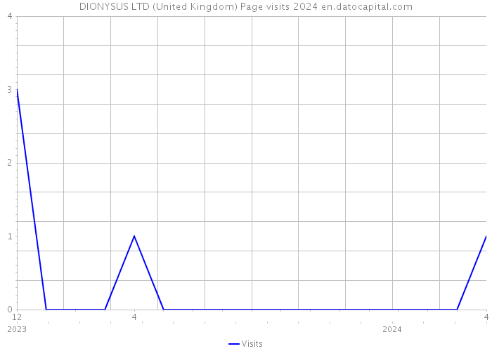 DIONYSUS LTD (United Kingdom) Page visits 2024 
