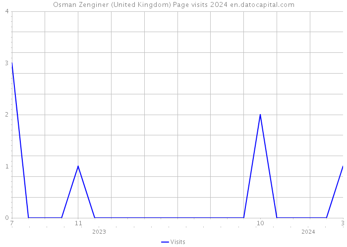 Osman Zenginer (United Kingdom) Page visits 2024 