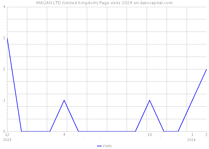 MAGAN LTD (United Kingdom) Page visits 2024 