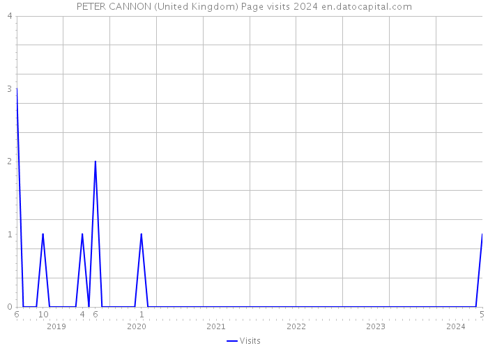 PETER CANNON (United Kingdom) Page visits 2024 