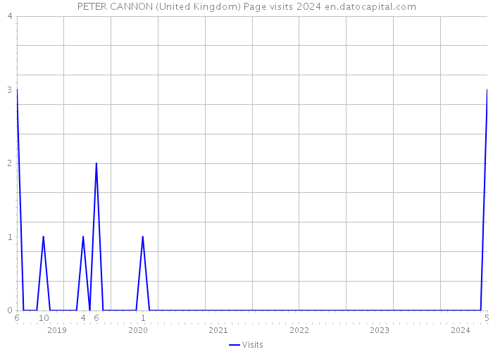 PETER CANNON (United Kingdom) Page visits 2024 