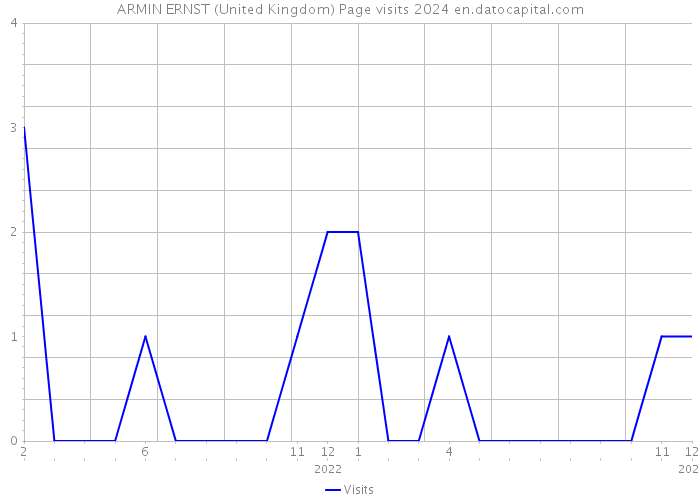 ARMIN ERNST (United Kingdom) Page visits 2024 