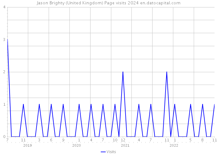 Jason Brighty (United Kingdom) Page visits 2024 
