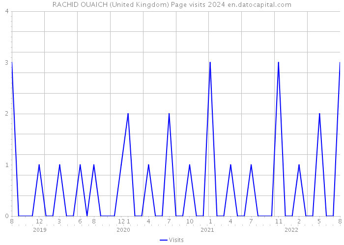 RACHID OUAICH (United Kingdom) Page visits 2024 
