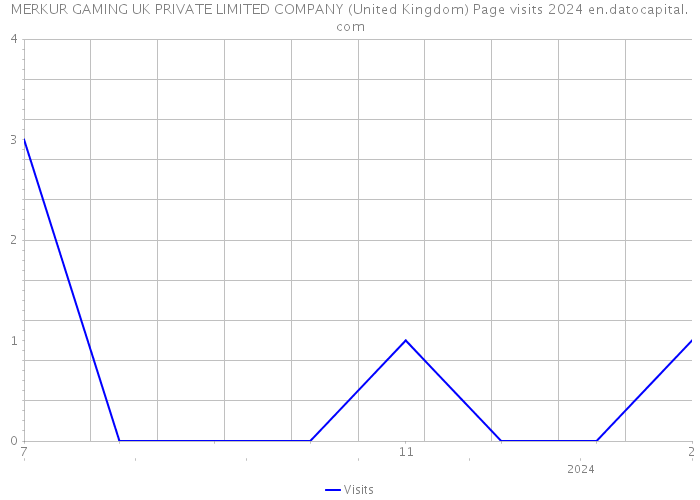 MERKUR GAMING UK PRIVATE LIMITED COMPANY (United Kingdom) Page visits 2024 