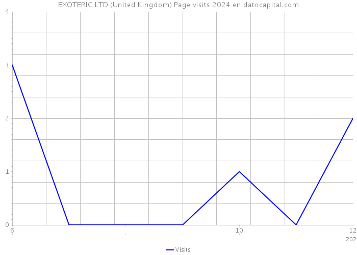 EXOTERIC LTD (United Kingdom) Page visits 2024 