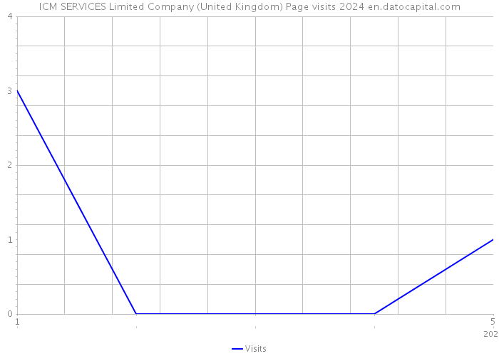 ICM SERVICES Limited Company (United Kingdom) Page visits 2024 