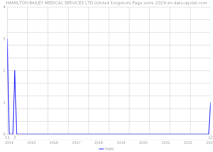 HAMILTON BAILEY MEDICAL SERVICES LTD (United Kingdom) Page visits 2024 