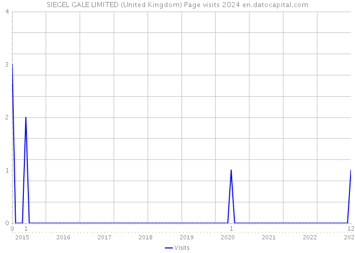 SIEGEL+GALE LIMITED (United Kingdom) Page visits 2024 