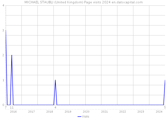 MICHAEL STAUBLI (United Kingdom) Page visits 2024 