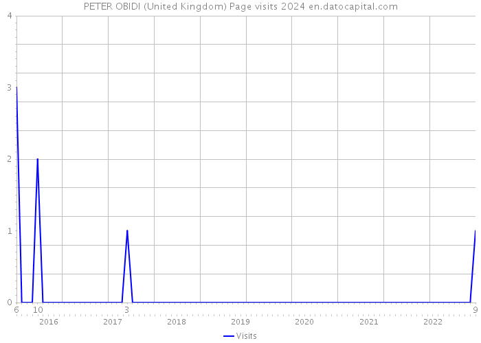 PETER OBIDI (United Kingdom) Page visits 2024 