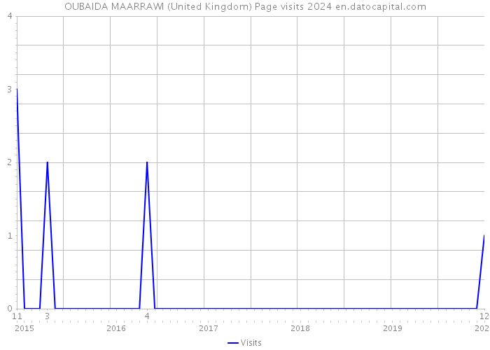 OUBAIDA MAARRAWI (United Kingdom) Page visits 2024 