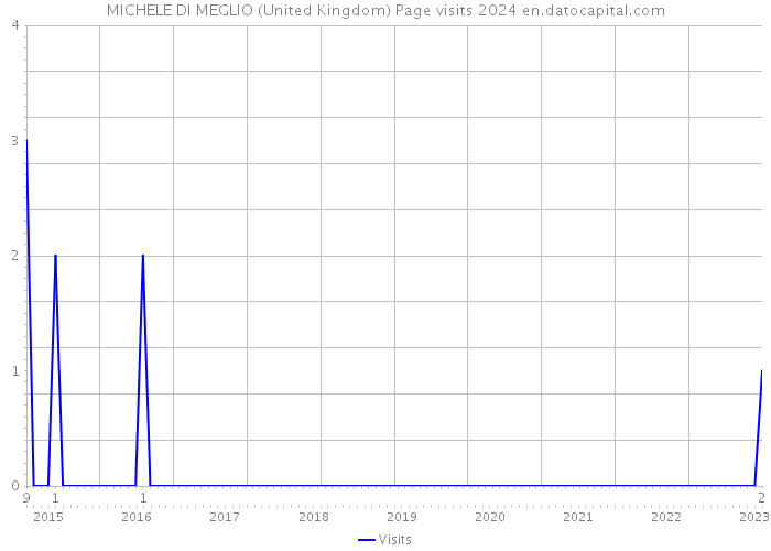MICHELE DI MEGLIO (United Kingdom) Page visits 2024 