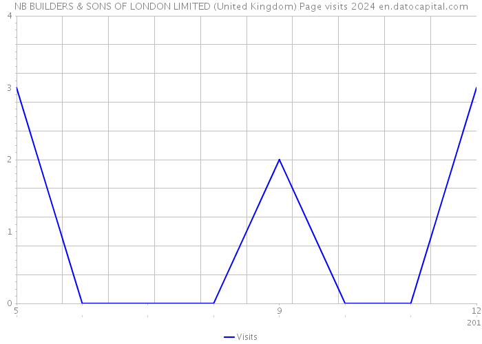 NB BUILDERS & SONS OF LONDON LIMITED (United Kingdom) Page visits 2024 