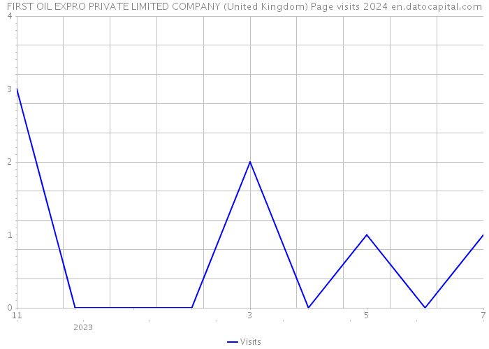 FIRST OIL EXPRO PRIVATE LIMITED COMPANY (United Kingdom) Page visits 2024 