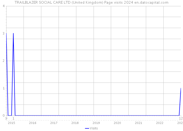 TRAILBLAZER SOCIAL CARE LTD (United Kingdom) Page visits 2024 
