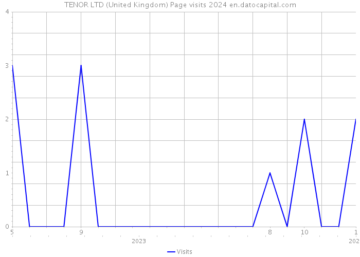 TENOR LTD (United Kingdom) Page visits 2024 