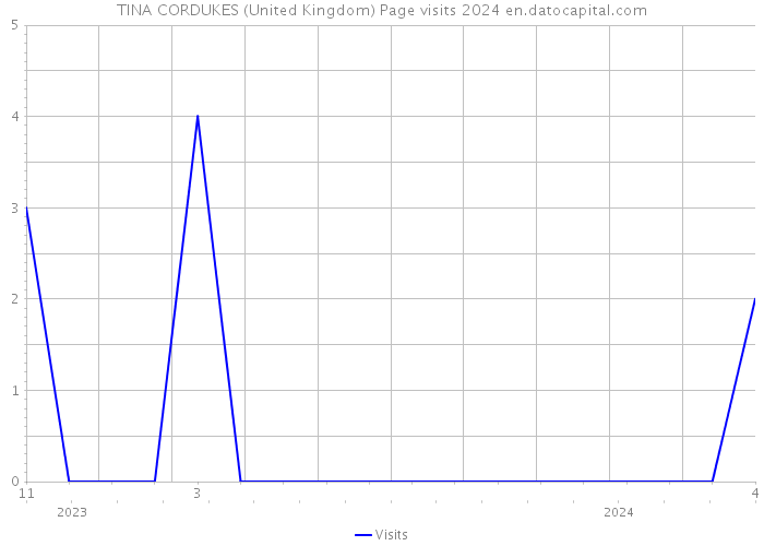 TINA CORDUKES (United Kingdom) Page visits 2024 