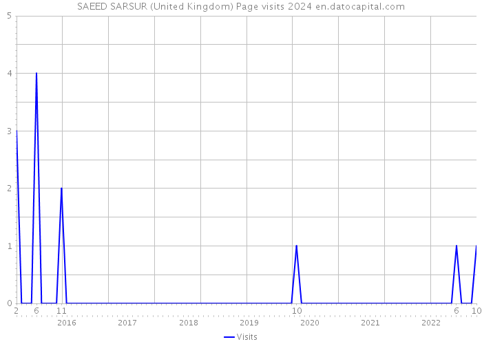 SAEED SARSUR (United Kingdom) Page visits 2024 