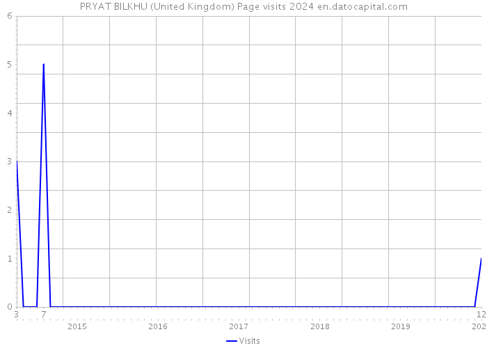 PRYAT BILKHU (United Kingdom) Page visits 2024 