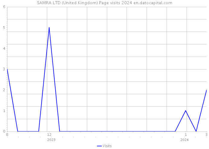 SAMRA LTD (United Kingdom) Page visits 2024 