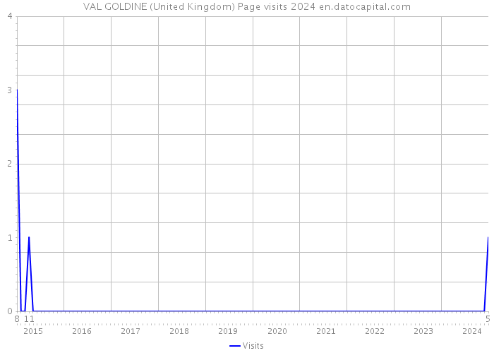 VAL GOLDINE (United Kingdom) Page visits 2024 