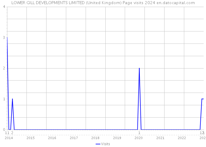 LOWER GILL DEVELOPMENTS LIMITED (United Kingdom) Page visits 2024 
