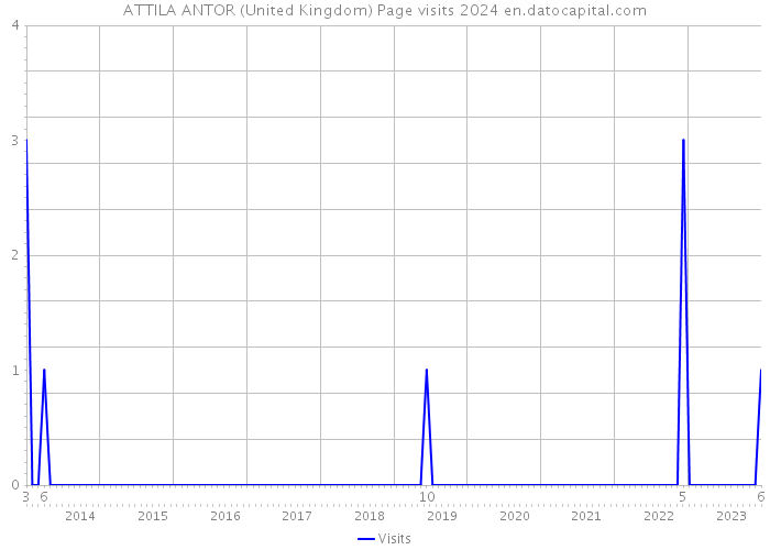 ATTILA ANTOR (United Kingdom) Page visits 2024 