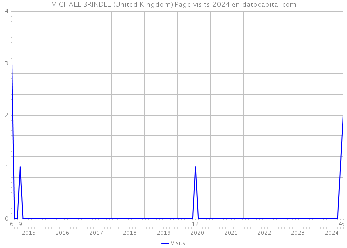 MICHAEL BRINDLE (United Kingdom) Page visits 2024 