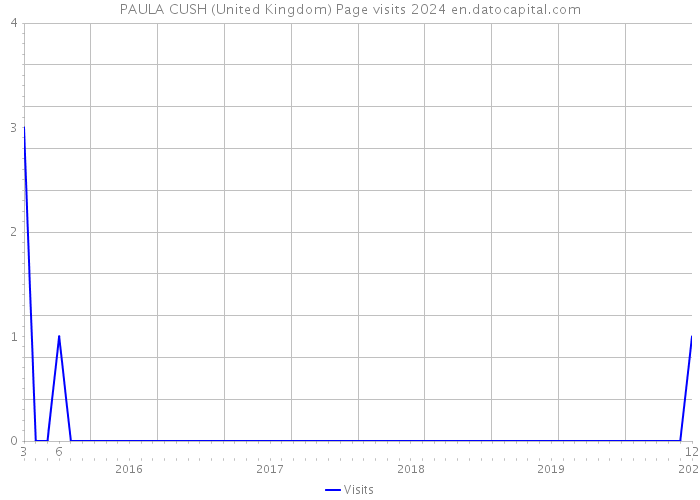 PAULA CUSH (United Kingdom) Page visits 2024 