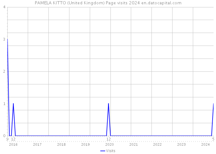 PAMELA KITTO (United Kingdom) Page visits 2024 