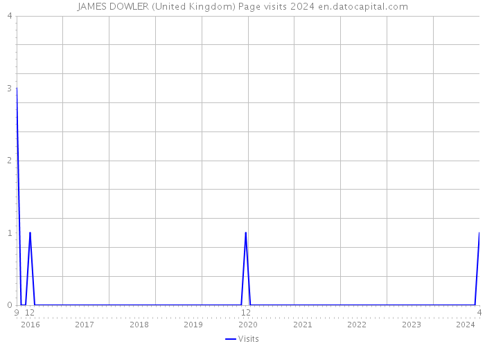 JAMES DOWLER (United Kingdom) Page visits 2024 