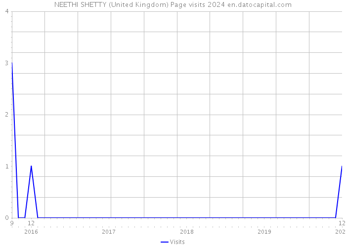 NEETHI SHETTY (United Kingdom) Page visits 2024 
