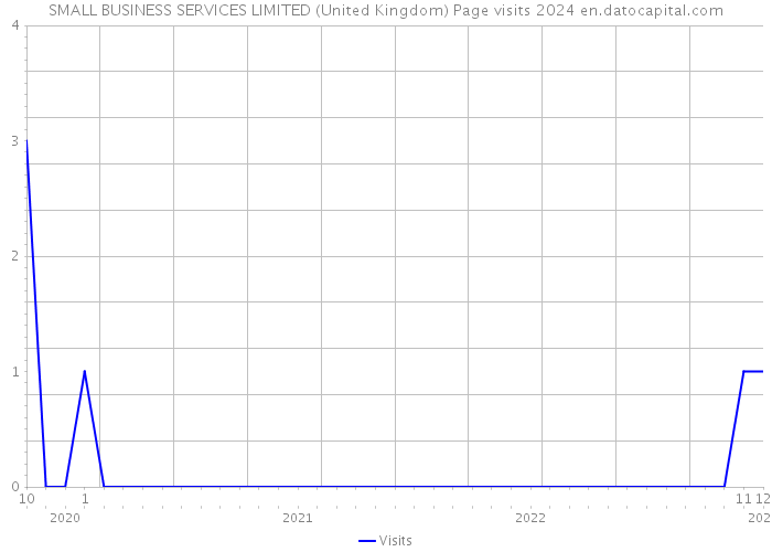 SMALL BUSINESS SERVICES LIMITED (United Kingdom) Page visits 2024 