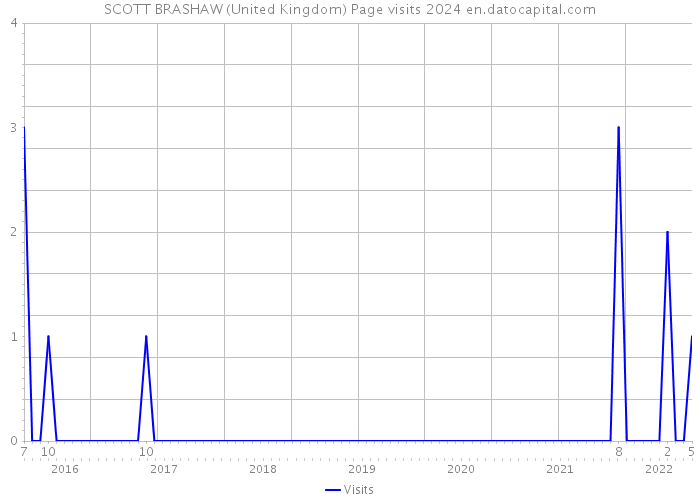 SCOTT BRASHAW (United Kingdom) Page visits 2024 