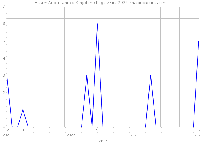 Hakim Attou (United Kingdom) Page visits 2024 
