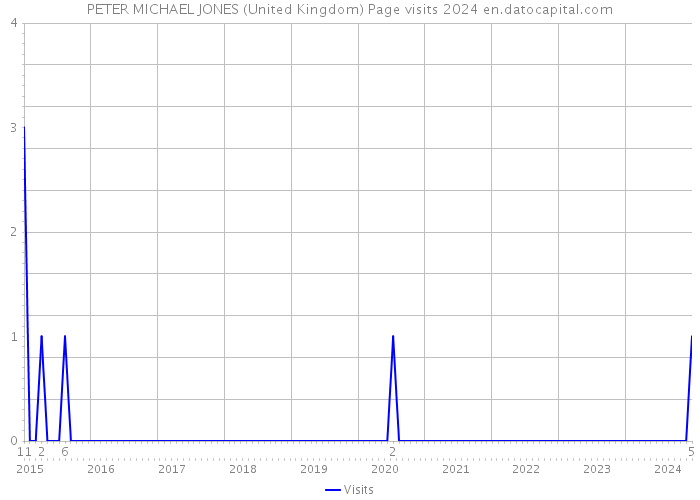 PETER MICHAEL JONES (United Kingdom) Page visits 2024 