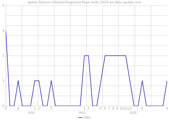 James Simons (United Kingdom) Page visits 2024 