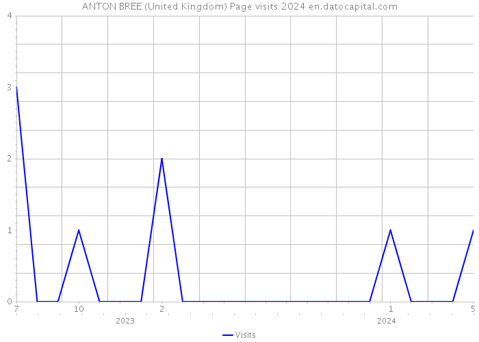 ANTON BREE (United Kingdom) Page visits 2024 