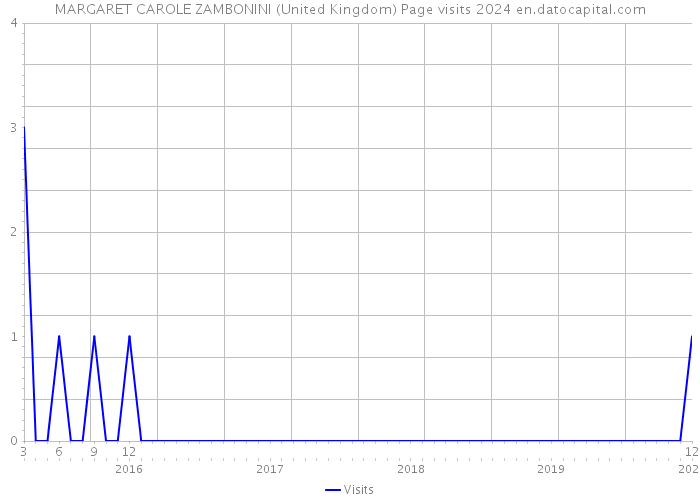 MARGARET CAROLE ZAMBONINI (United Kingdom) Page visits 2024 