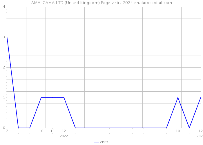 AMALGAMA LTD (United Kingdom) Page visits 2024 