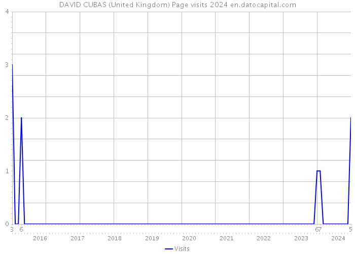 DAVID CUBAS (United Kingdom) Page visits 2024 
