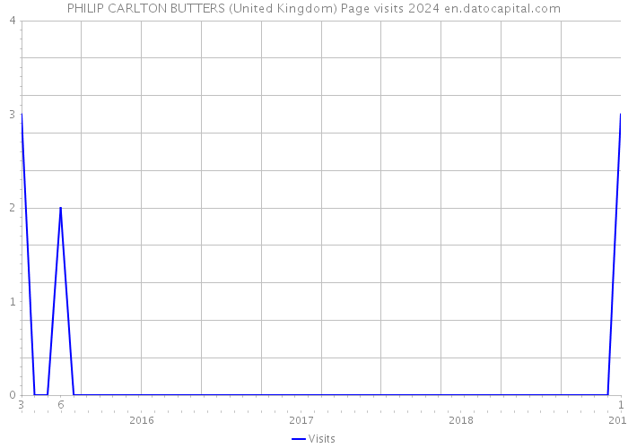 PHILIP CARLTON BUTTERS (United Kingdom) Page visits 2024 
