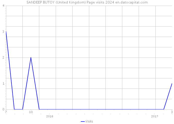 SANDEEP BUTOY (United Kingdom) Page visits 2024 