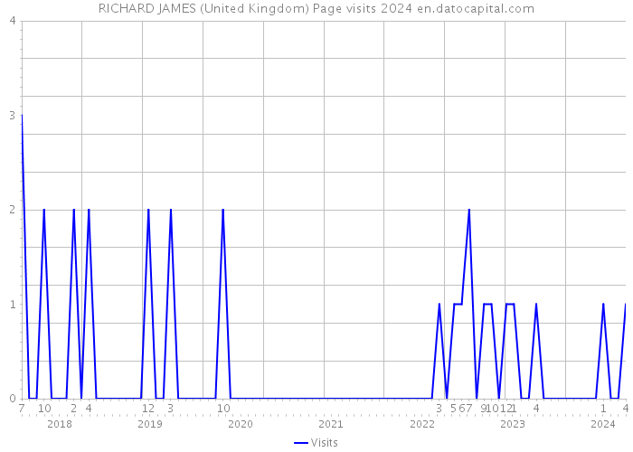 RICHARD JAMES (United Kingdom) Page visits 2024 