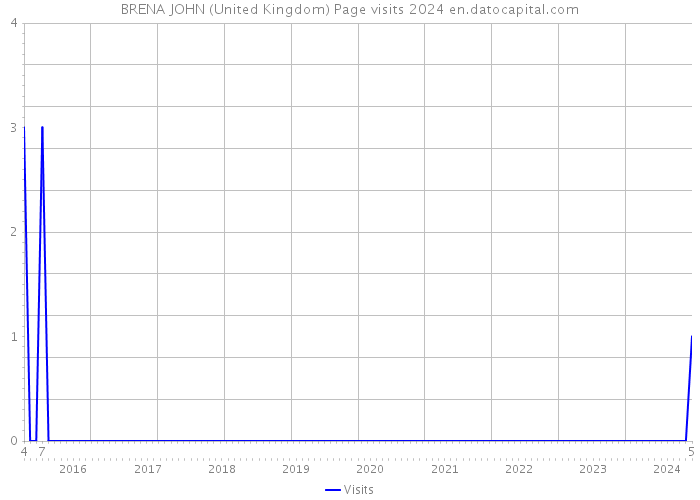 BRENA JOHN (United Kingdom) Page visits 2024 